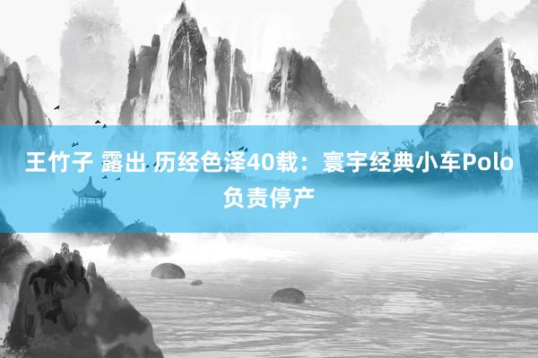 王竹子 露出 历经色泽40载：寰宇经典小车Polo负责停产