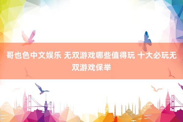 哥也色中文娱乐 无双游戏哪些值得玩 十大必玩无双游戏保举