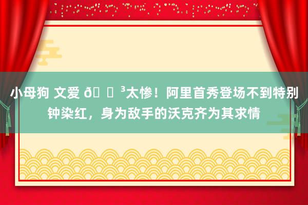小母狗 文爱 😳太惨！阿里首秀登场不到特别钟染红，身为敌手的沃克齐为其求情
