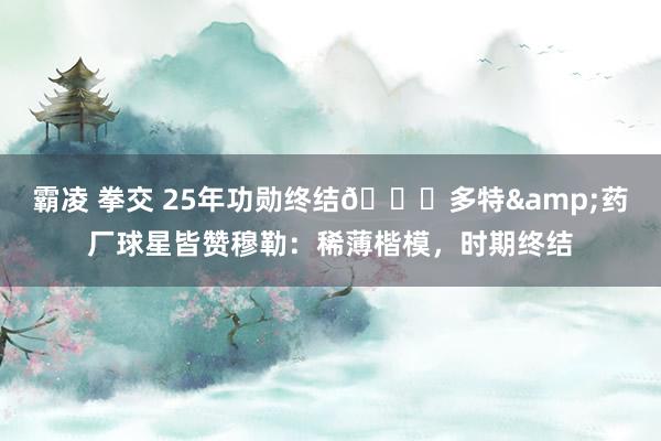 霸凌 拳交 25年功勋终结👋多特&药厂球星皆赞穆勒：稀薄楷模，时期终结