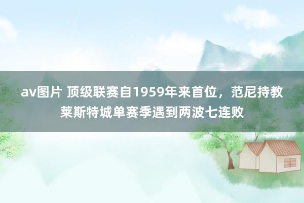 av图片 顶级联赛自1959年来首位，范尼持教莱斯特城单赛季遇到两波七连败